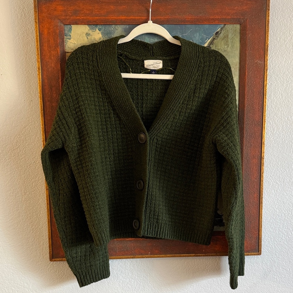 Universal Thread Dark Green Cardigan - image 1